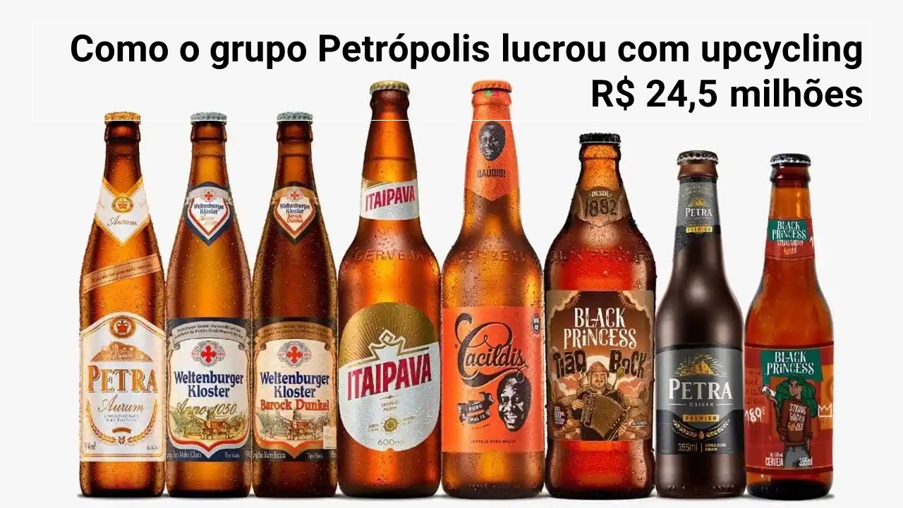 Como o grupo Petrópolis lucrou com upcycling R$ 24,5 milhões